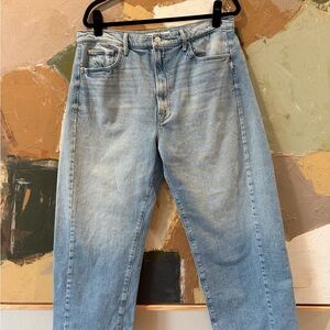 Mother The Half Pipe Ankle Barrel Leg Jeans Size 34